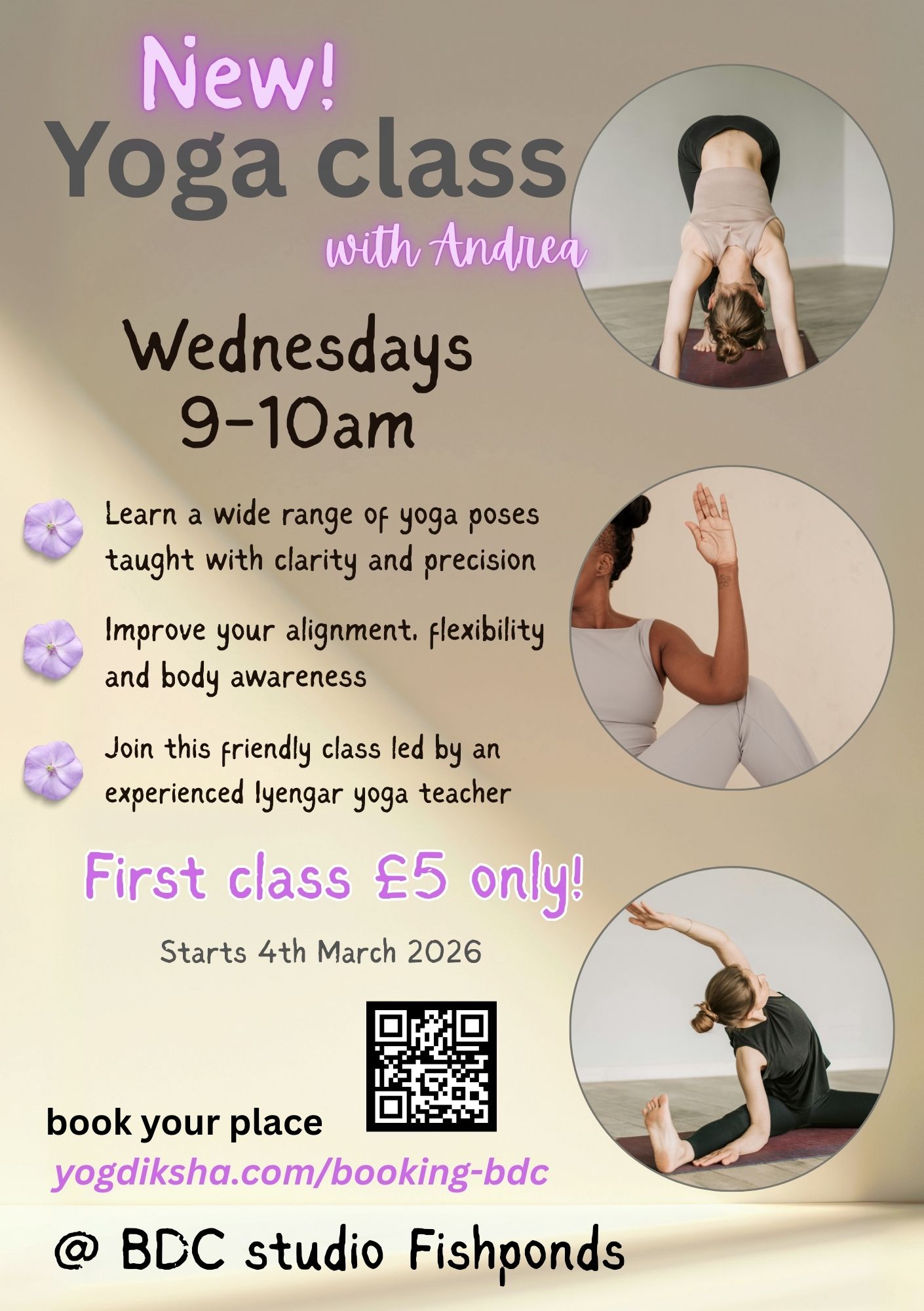 BDC Class Booking Flyer